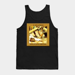 Stations of the Cross -  Via Crucis #5 of 15 Tank Top